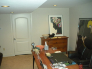 South wall with door to crawlspace