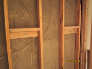 Old walls are reinforced with anchor bolts