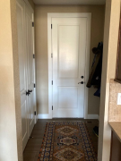 Existing door to garage