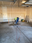 Sawing floor concrete