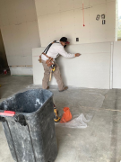 Cutting the drywall