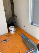 Tile installation