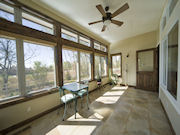 Sun Room with Operable Windows and Transoms